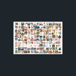150 Pictures Custom Photo Collage Square Grid Canvas Print<br><div class="desc">Turn your favorite photos into a stunning piece of wall art. This custom photo collage poster is the perfect way to tell your story, capturing a lifetime of memories in one beautiful display. With 100% personalization, you can easily upload your own photos and customize the text, fonts, and colors to...</div>