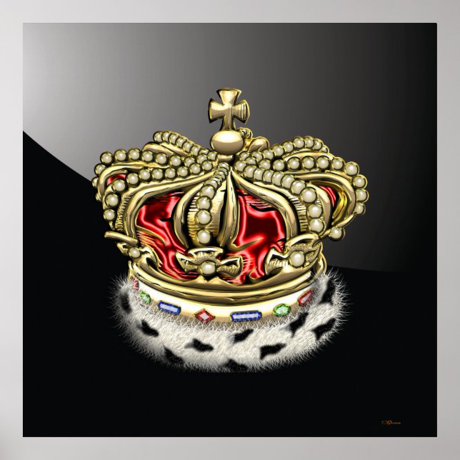 [150] Prince [King] Royal Crown [Fur+Gold][Red] Poster (Front)