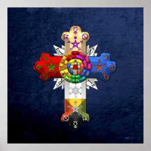 [150] Rosy Cross (Rose Croix) Poster