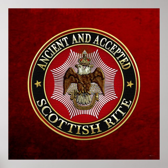 [150] Scottish Rite Double-headed Eagle Poster (Front)