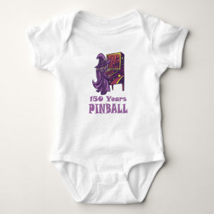 150 Years Pinball Wizard Arcade Birthday Baby Bodysuit