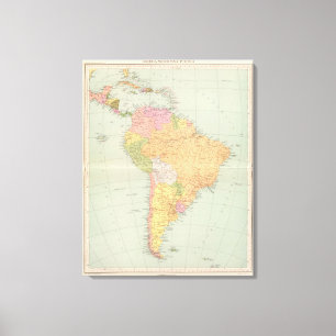 15152 South America political Canvas Print