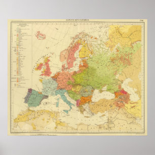 1516 European ethnographic Poster