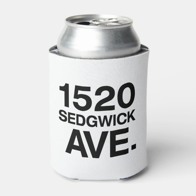 1520 SEDGWICK AVE. CAN COOLER (Can Front)