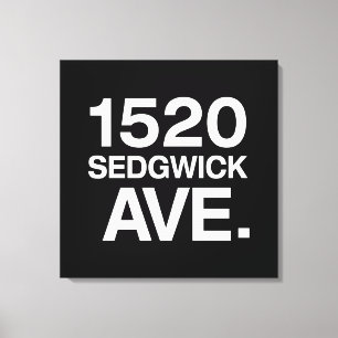 1520 SEDGWICK AVE. CANVAS PRINT
