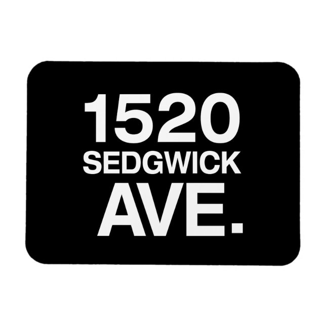 1520 SEDGWICK AVE. MAGNET (Horizontal)