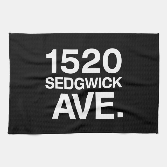 1520 SEDGWICK AVE. TEA TOWEL (Horizontal)
