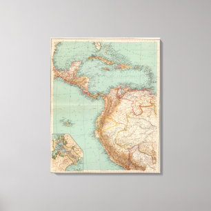 15354 Central America, Colombia Canvas Print