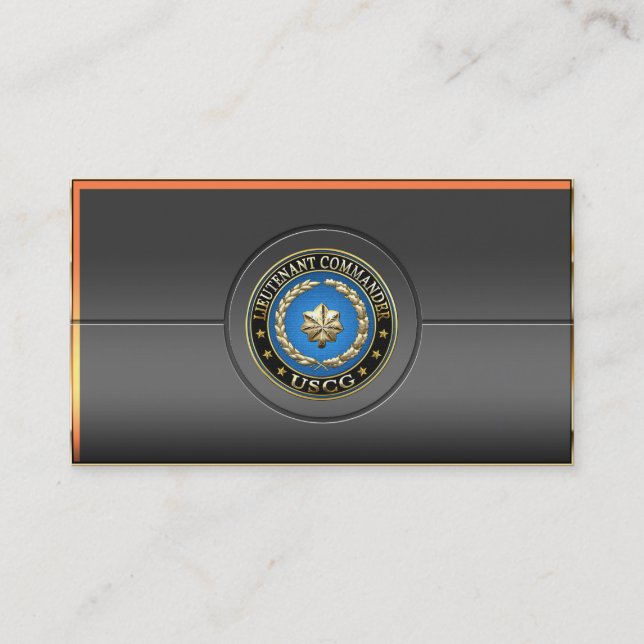 [154] CG: Lieutenant commander (LCDR) Business Card (Front)