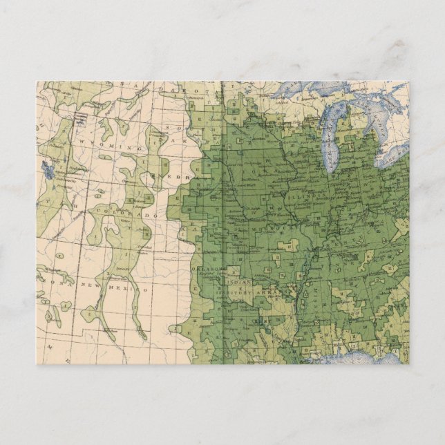 154 Corn/sq mile Postcard (Front)