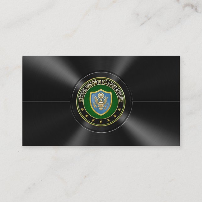 [154] DOD & Joint Activities CSIB Special Edition Business Card (Front)