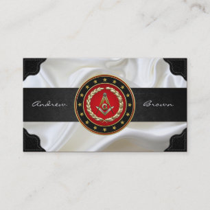[154] Masonic Square and Compasses [3rd Degree] Business Card