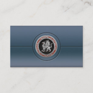 [154] Sacred Silver Griffin Business Card
