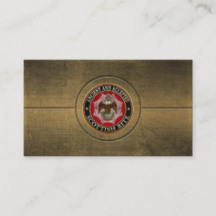 [154] Scottish Rite Double-headed Eagle Business Card