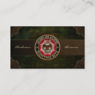 [154] Scottish Rite Double-headed Eagle Business Card