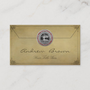 [154] Treasure Trove: Celtic Tree of Life [Silver] Business Card