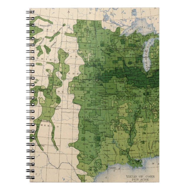 155 Corn/acre Spiral Notebook (Front)