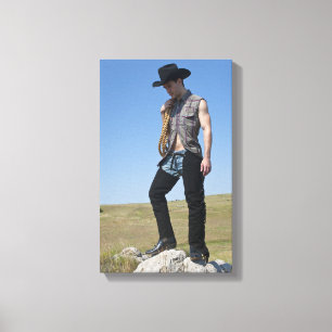 15605-RA Cowboy Canvas Print