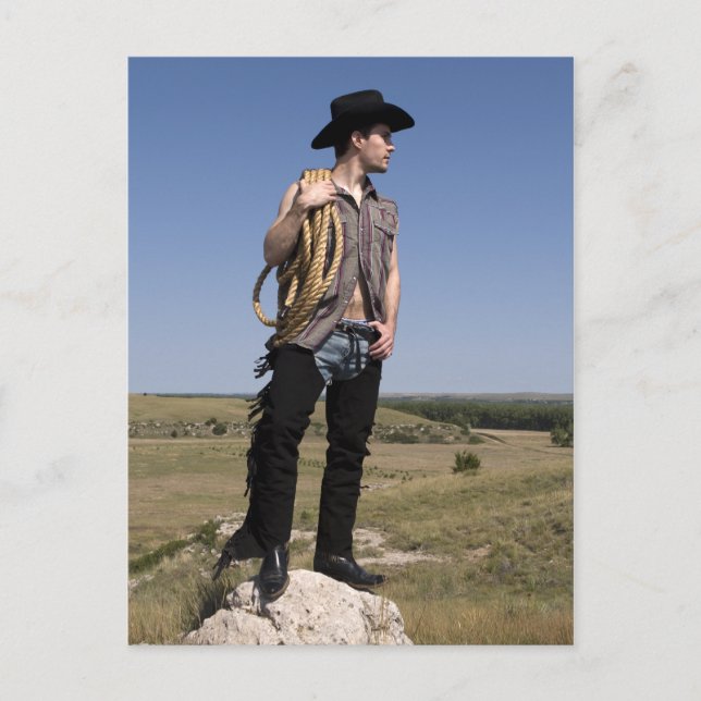 15614-RA Cowboy Postcard (Front)
