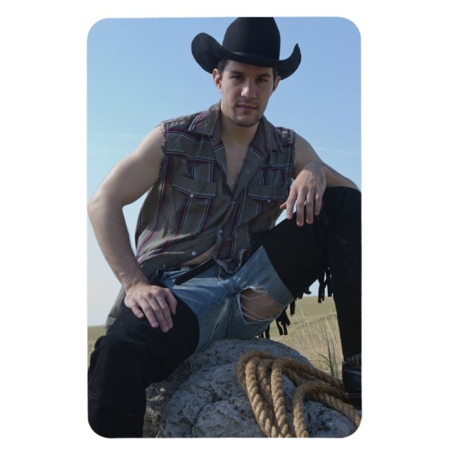 15631-RA Cowboy Magnet (Vertical)