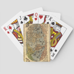 1565 Forlani Antique World Map Vintage Cartography Playing Cards