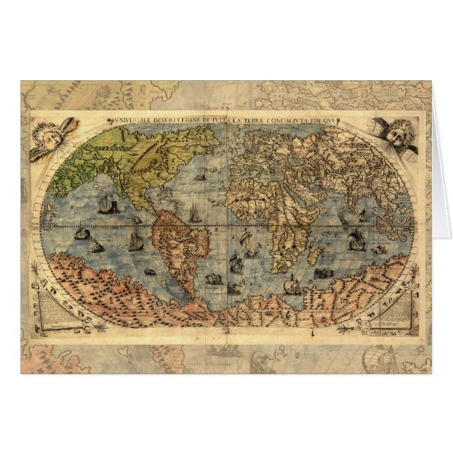1565 Forlani AntiquevWorld Map Renaissance  (Front Horizontal)