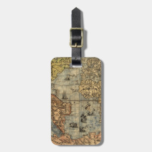 1565 Forlani AntiquevWorld Map Renaissance Luggage Tag