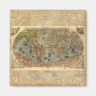 1565 Forlani AntiquevWorld Map Renaissance Magnet
