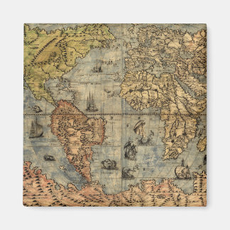 1565 Forlani AntiquevWorld Map Renaissance Magnet