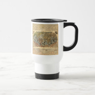 1565 Forlani AntiquevWorld Map Renaissance Travel Mug