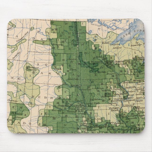 156 Wheat/sq mile Mouse Pad (Front)