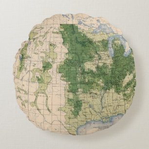 156 Wheat/sq mile Round Cushion