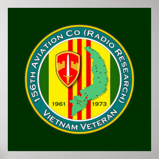 156th Avn Co RR 2 - ASA Vietnam Poster