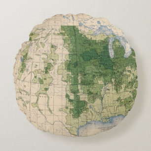 158 Oats/sq mile Round Cushion