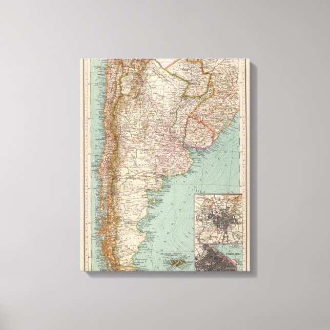 159 Argentina and Chile Canvas Print (Front)