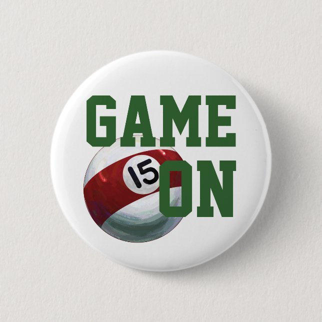15 Ball 6 Cm Round Badge (Front)