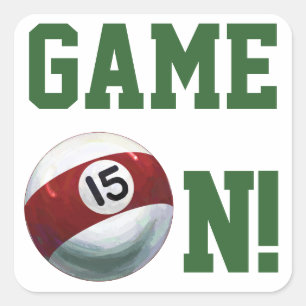 15 Ball Square Sticker