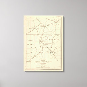 15 Centre of population Canvas Print