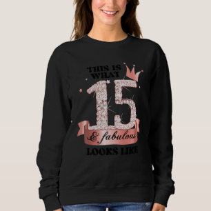 15 & Fabulous I Rose And White Party Group Candid Sweatshirt