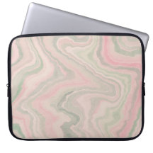 15-Inch Laptop Sleeve – Floral & Gradient Grain