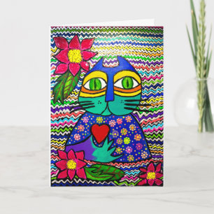 15 - Kisa the cat Greeting Card