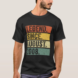 15 Legend Since August 2008 15Th T-Shirt