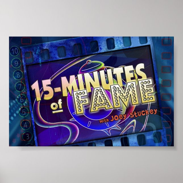 15-Minutes of Fame Logo Poster (Front)