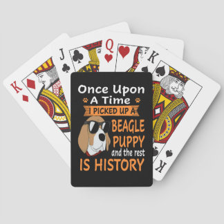 15 One Upon A Time  Beagle Puppy Playing Cards