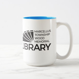 15 oz Big Mug Library Logo Blue