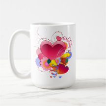 15 oz Classic Mug - Hearts
