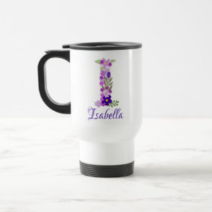 15 oz Lavender Purple Monogrammed Coffee Travel Mug