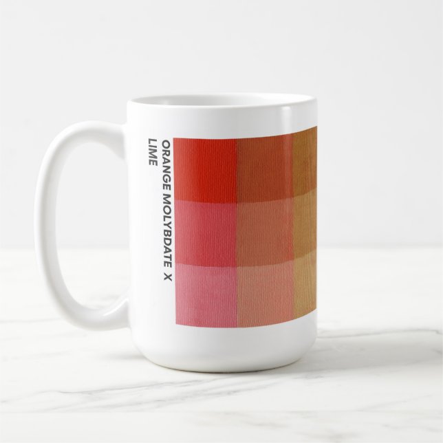 15 oz Orange Molybdate x Lime Mug (Left)