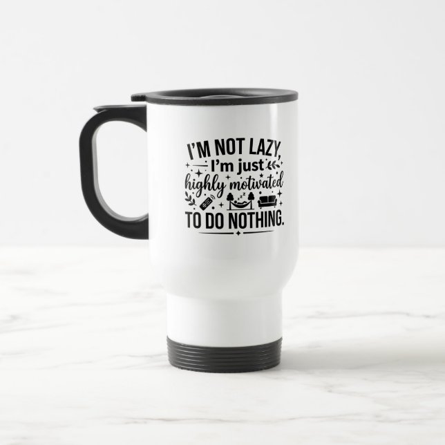 15 oz Travel Mug Motivated Commuter (Left)
