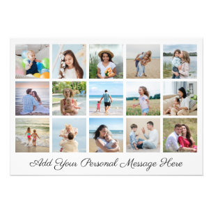 15 Photo Collage Add A Greeting Photo Enlargement Print